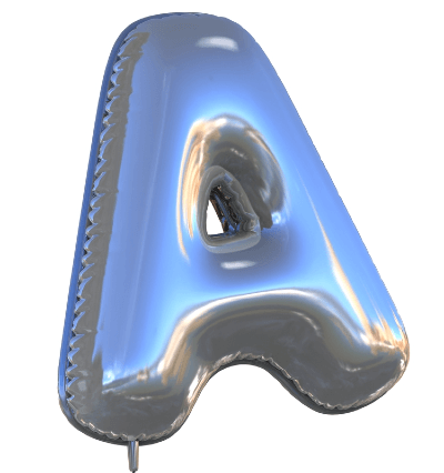 This is an image of a Letter A Balloon
